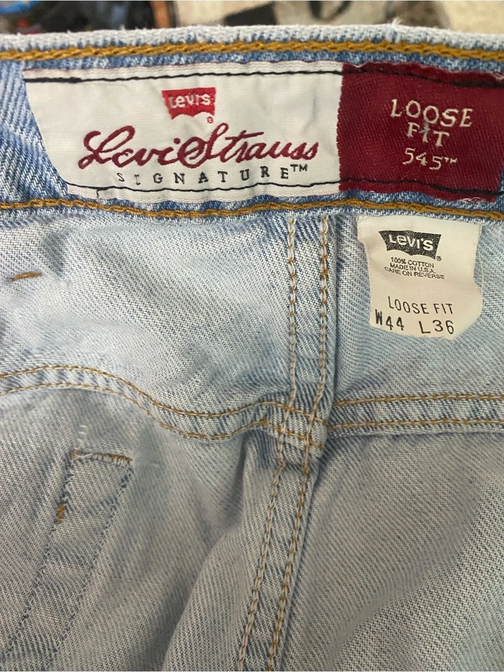 Vintage 90’s Orange Tab Levi’s jeans 44x36